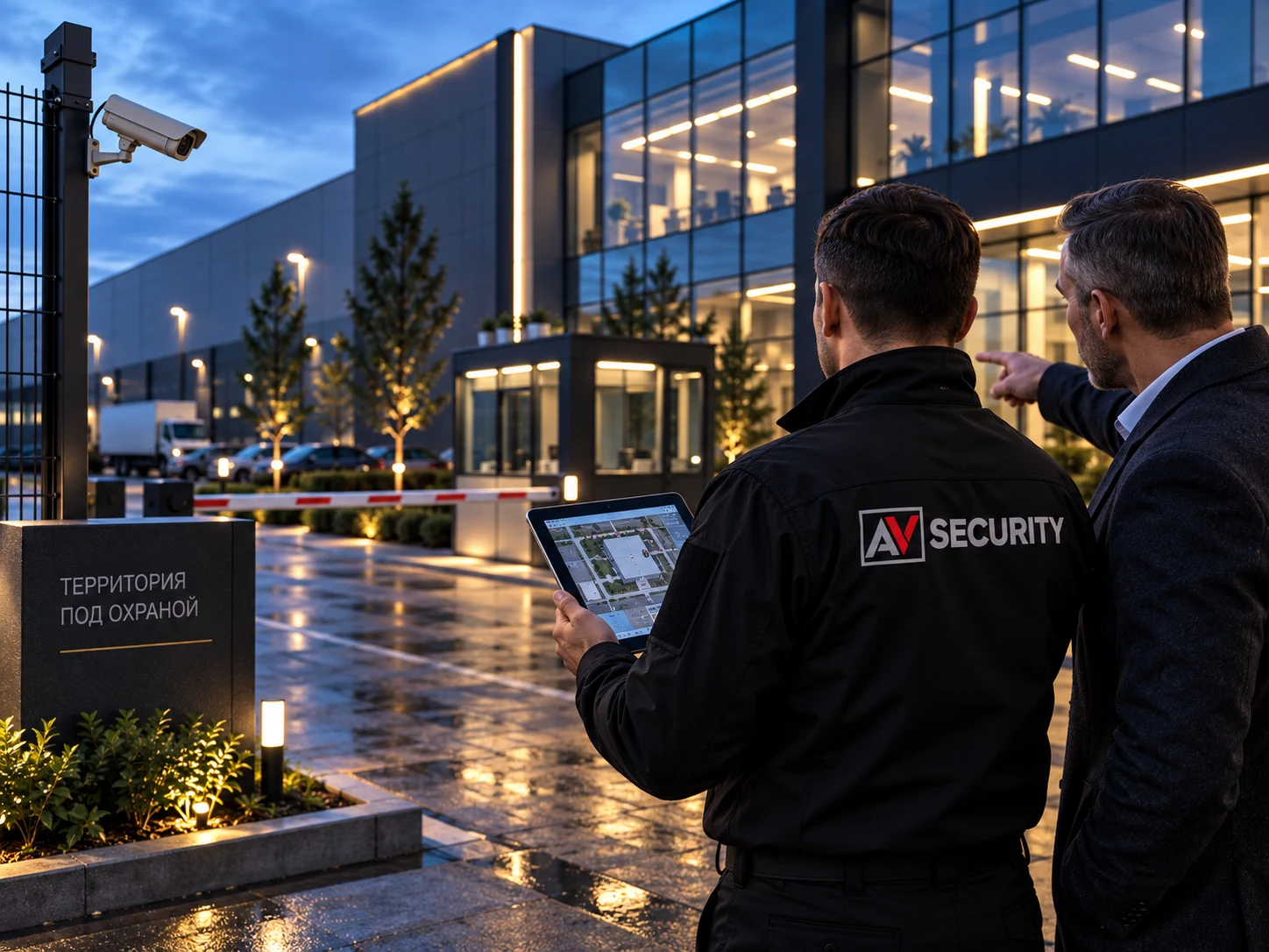 Специалист AV-Security проводит аудит безопасности коммерческого объекта